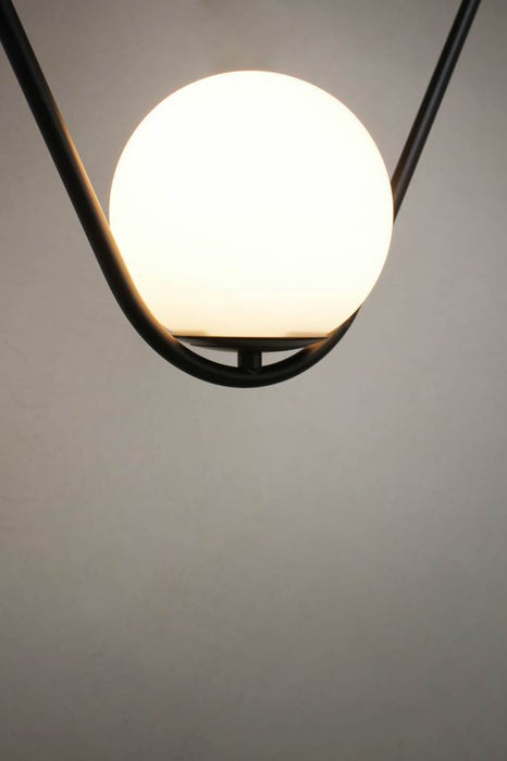 Glass shade with opal finish