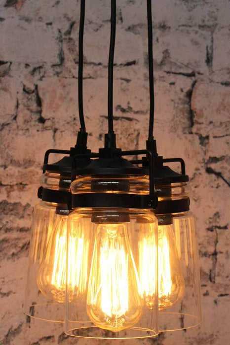 Glass Lights Pendant with Transparent glass shade.