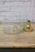 Oval glass shade and gold batten holder