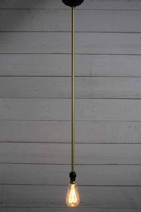 Bare Pole Pendant - B22 Lamp Holder