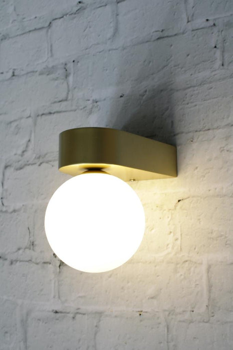 Gold wall light inverted mounting