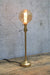 Steel lamp base with gold/brass finish