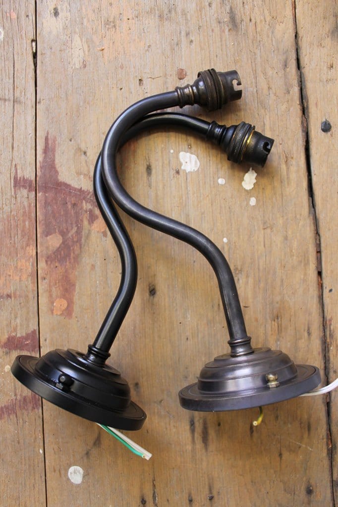 Brass Gooseneck Wall Sconce. Use in hallways, bedroom lighting, bars ...
