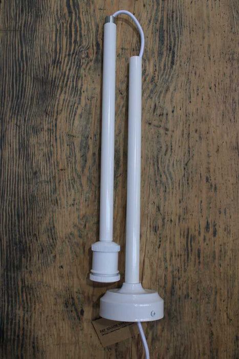 white suspension pendant pole
