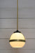 Huxley pendant with gold pole and medium open shade