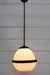 Huxley pendant with black pole and large open shade
