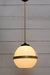 Huxley pendant with large open shade and gold fixture