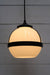 Huxley pendant with black cord and medium open shade