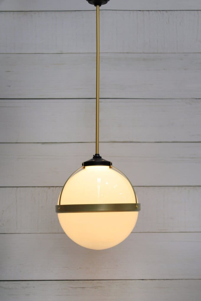 Huxley Glass Pendant Light — Fat Shack Vintage