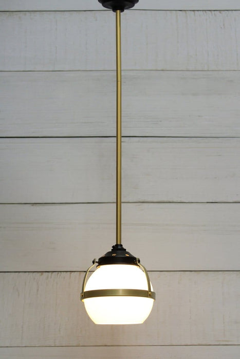 Huxley pendant small open shade with gold fixture