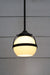Huxley pendant small open opal shade with black fixture