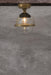 Huxley ceiling light with small clear shade and gold finish