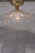 Apsley Glass Ceiling Light with gold/brass batten holder.