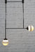 Painted Glass Ball Junction Light with 4 stipe