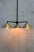 Industrial Cone Chandelier with Aged Brass shades
