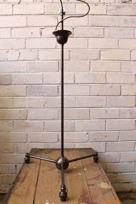 Industrial chandelier 3 arm antique bronze finish