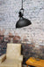 Industrial dome pendant light with tiltable shade ideal for living room light or over dining table