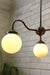 Industrial gooseneck glass chandelier classic industrial style