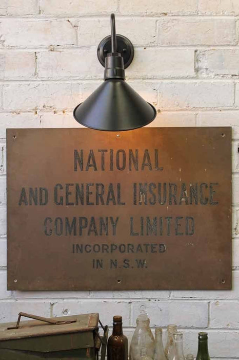 Industrial sign wall light is great for highlighting signs