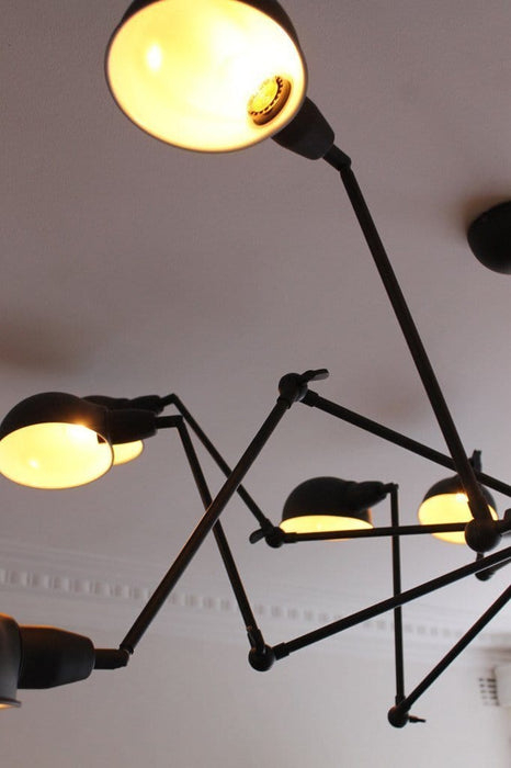 Industrial spider chandelier modern industrial lighting