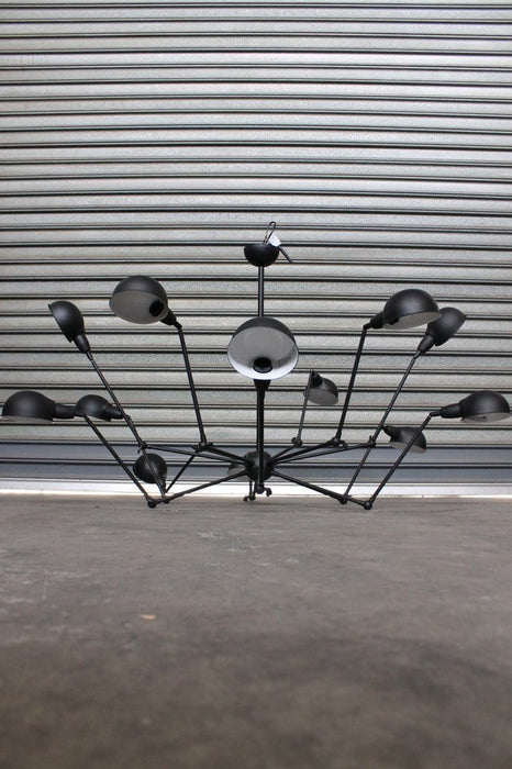 Industrial spider chandelier is ideal for cafe lighting restaurant lighting and hotel lighting.