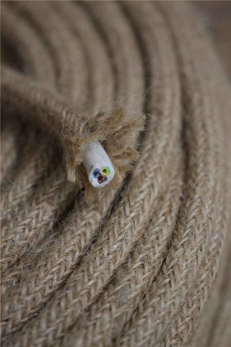 Jute Braided Light Cord - 3 Core Insulated Cable — Fat Shack Vintage