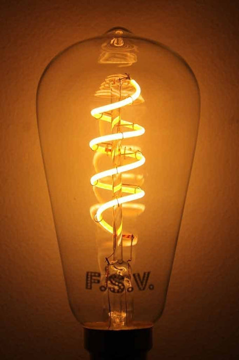 Led bulb teardrop spiral led filament bulb 4w 2200k use in bedroom lights pendant lights kitchen lights wall lights table lamps and floor lamps