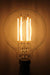 Led bulb 2600k. 6watts. long filaments. dimmable light bulb. led light bulbs for home. online lighting. b034 2600k
