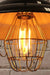 Led bulb dimmable edison teardrop clear in cage