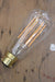 Led bulb dimmable edison long filament teardrop clear b22