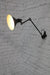 Lampe Gras style industrial wall light