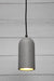 Large hoover concrete pendant with modern industrial style