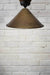 Large brass cone light curved