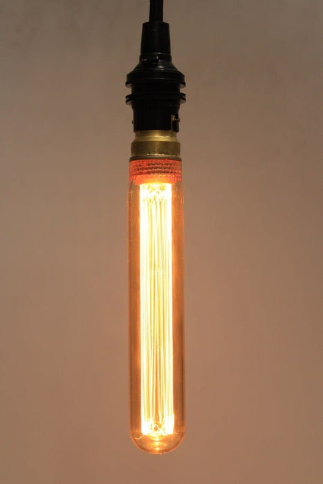 Laser cut filament LED bulb on pendant cord