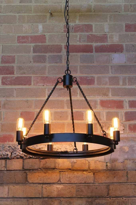 Lodge chandelier. rustic style lighting ideal for kitchen lighting or bedroom lighting