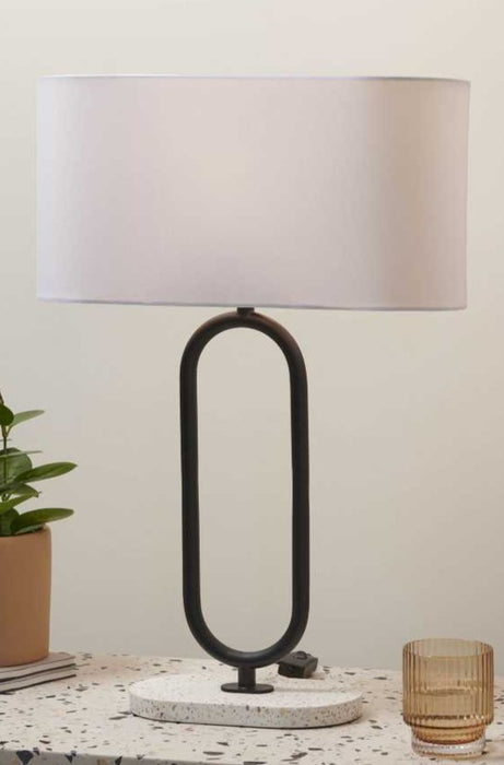 loop terrazo table lamp