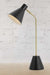 Matt black table lamp with minimalist design