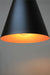 Matt black lamp shade. table lamp for showroom. luxe table lamp online