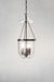 Float glass pendant light in medium size