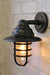 Miner outdoor wall light with edison filament bulb
