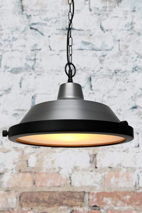 Modern style steel light shade with chain cord