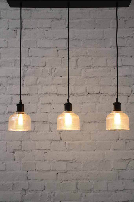 Multi light pendant for residential and commercial use. cafe lighting fitout. vintage style lighting