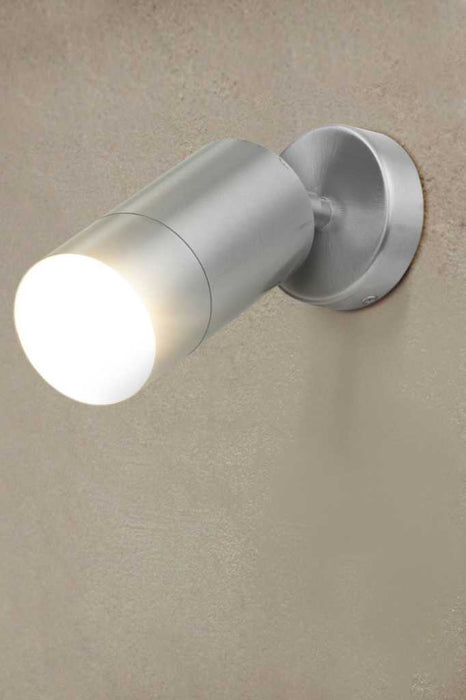 Naval LED Adjustable Wall Spotlight in sterling silver