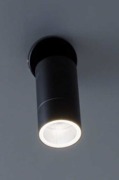 Naval LED Adjustable Wall Spotlight in powder coated black