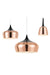 Nordic pendant lights in three sizes and in copper finishes