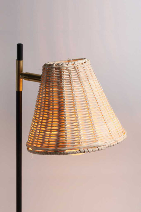 norfolk rattan floor lamp cone shade