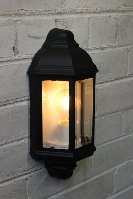 Old town wall light with edison bulb