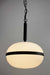 Opal glass pendant light with chain suspension