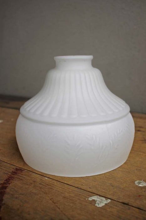 Opal glass shade with patterned finish