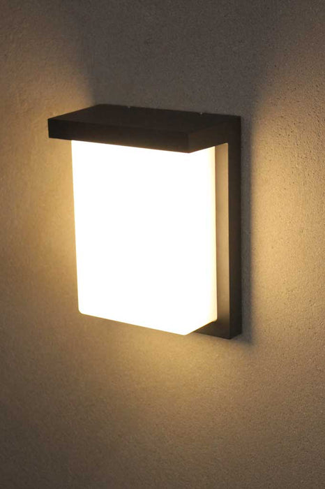 Opal shade wall light in small size